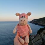 Crocheted plush sheep