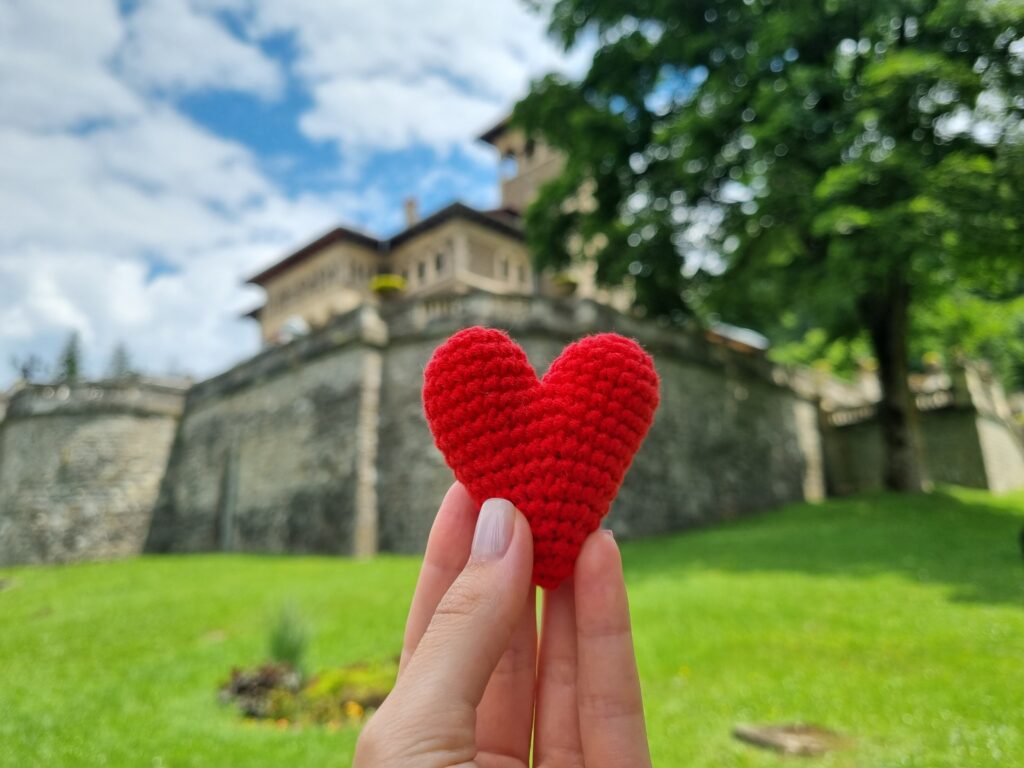 Small crocheted heart