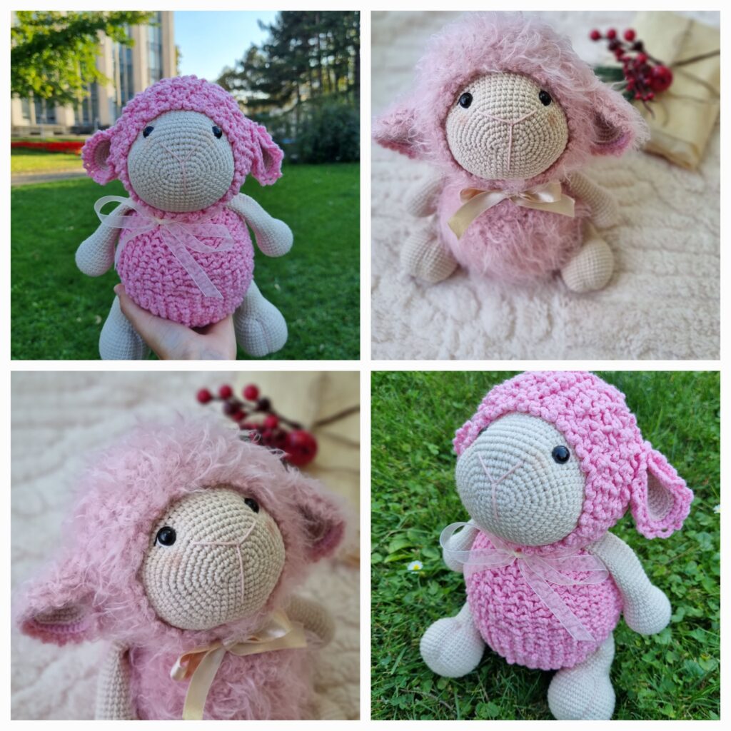 Crocheted sheep